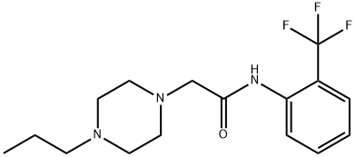 2-(4-propylpiperazin-1-yl)-N-[2-(trifluoromethyl)phenyl]acetamide Struktur