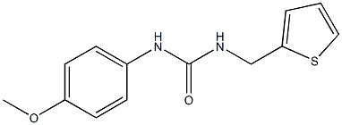 1-(4-methoxyphenyl)-3-(thiophen-2-ylmethyl)urea Struktur