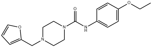 N-(4-ethoxyphenyl)-4-(furan-2-ylmethyl)piperazine-1-carboxamide Struktur