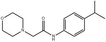 2-morpholin-4-yl-N-(4-propan-2-ylphenyl)acetamide Struktur