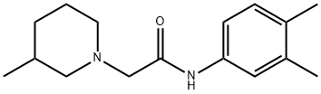 N-(3,4-dimethylphenyl)-2-(3-methylpiperidin-1-yl)acetamide Struktur