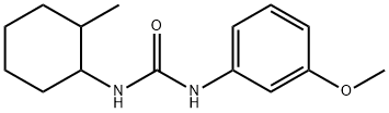 1-(3-methoxyphenyl)-3-(2-methylcyclohexyl)urea Struktur