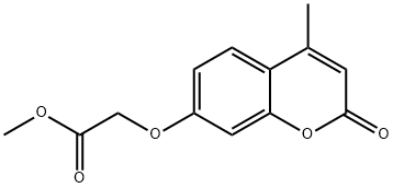 methyl 2-(4-methyl-2-oxochromen-7-yl)oxyacetate Struktur