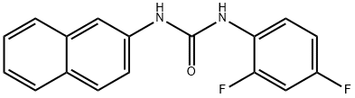 1-(2,4-difluorophenyl)-3-naphthalen-2-ylurea Struktur