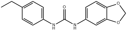 1-(1,3-benzodioxol-5-yl)-3-(4-ethylphenyl)urea Struktur