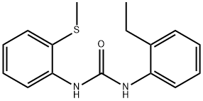 1-(2-ethylphenyl)-3-(2-methylsulfanylphenyl)urea Struktur