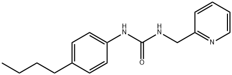 1-(4-butylphenyl)-3-(pyridin-2-ylmethyl)urea Struktur