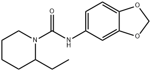 N-(1,3-benzodioxol-5-yl)-2-ethylpiperidine-1-carboxamide Struktur