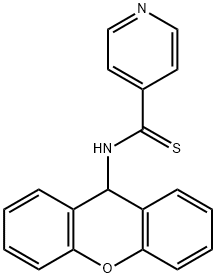 N-(9H-xanthen-9-yl)pyridine-4-carbothioamide Struktur