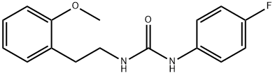 1-(4-fluorophenyl)-3-[2-(2-methoxyphenyl)ethyl]urea Struktur