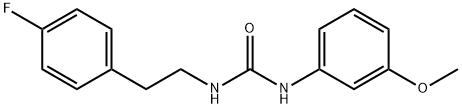 1-[2-(4-fluorophenyl)ethyl]-3-(3-methoxyphenyl)urea Struktur