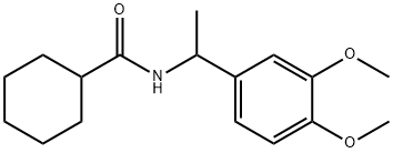 N-[1-(3,4-dimethoxyphenyl)ethyl]cyclohexanecarboxamide Struktur