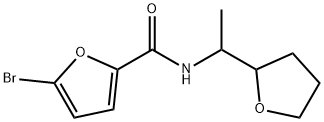 5-bromo-N-[1-(oxolan-2-yl)ethyl]furan-2-carboxamide Struktur