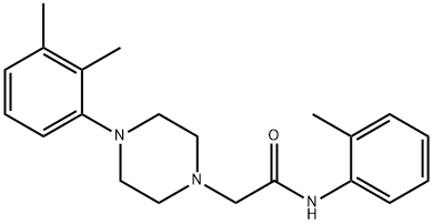 2-[4-(2,3-dimethylphenyl)piperazin-1-yl]-N-(2-methylphenyl)acetamide Struktur