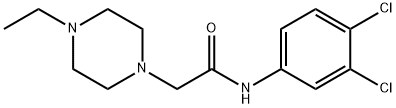 N-(3,4-dichlorophenyl)-2-(4-ethylpiperazin-1-yl)acetamide Struktur