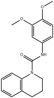 N-(3,4-dimethoxyphenyl)-3,4-dihydro-2H-quinoline-1-carboxamide Struktur