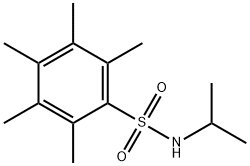 2,3,4,5,6-pentamethyl-N-propan-2-ylbenzenesulfonamide Struktur