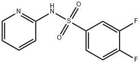 3,4-difluoro-N-pyridin-2-ylbenzenesulfonamide Struktur