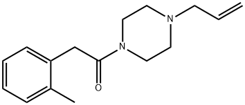 2-(2-methylphenyl)-1-(4-prop-2-enylpiperazin-1-yl)ethanone Struktur