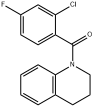 (2-chloro-4-fluorophenyl)-(3,4-dihydro-2H-quinolin-1-yl)methanone Struktur