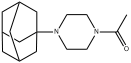 1-[4-(1-adamantyl)piperazin-1-yl]ethanone Struktur