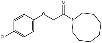 1-(azocan-1-yl)-2-(4-chlorophenoxy)ethanone Struktur