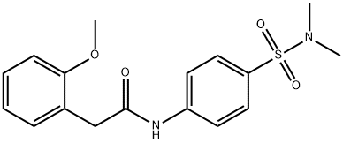 N-[4-(dimethylsulfamoyl)phenyl]-2-(2-methoxyphenyl)acetamide Struktur