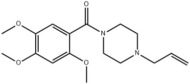 (4-prop-2-enylpiperazin-1-yl)-(2,4,5-trimethoxyphenyl)methanone Struktur