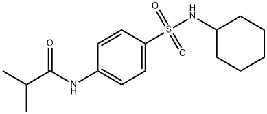 N-[4-(cyclohexylsulfamoyl)phenyl]-2-methylpropanamide Struktur