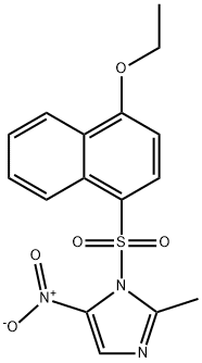 1-(4-ethoxynaphthalen-1-yl)sulfonyl-2-methyl-5-nitroimidazole Struktur