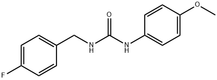 1-[(4-fluorophenyl)methyl]-3-(4-methoxyphenyl)urea Struktur