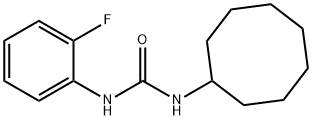 1-cyclooctyl-3-(2-fluorophenyl)urea Struktur