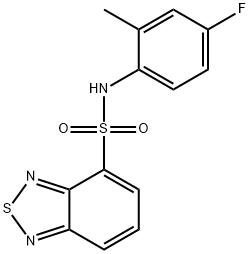 N-(4-fluoro-2-methylphenyl)-2,1,3-benzothiadiazole-4-sulfonamide Struktur