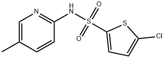 5-chloro-N-(5-methylpyridin-2-yl)thiophene-2-sulfonamide Struktur