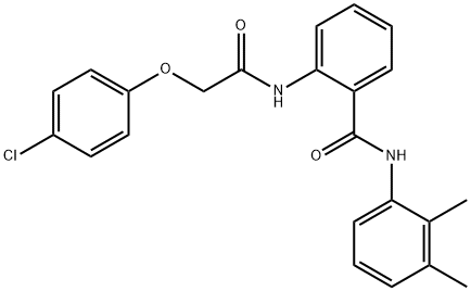 2-[[2-(4-chlorophenoxy)acetyl]amino]-N-(2,3-dimethylphenyl)benzamide Struktur