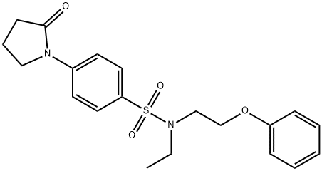 N-ethyl-4-(2-oxopyrrolidin-1-yl)-N-(2-phenoxyethyl)benzenesulfonamide Struktur