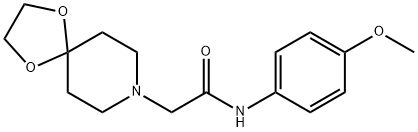 2-(1,4-dioxa-8-azaspiro[4.5]decan-8-yl)-N-(4-methoxyphenyl)acetamide Struktur