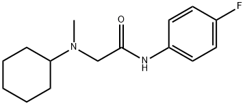 2-[cyclohexyl(methyl)amino]-N-(4-fluorophenyl)acetamide Struktur