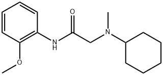 2-[cyclohexyl(methyl)amino]-N-(2-methoxyphenyl)acetamide Struktur