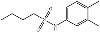 N-(3,4-dimethylphenyl)butane-1-sulfonamide Struktur