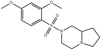 2-(2,4-dimethoxyphenyl)sulfonyl-3,4,6,7,8,8a-hexahydro-1H-pyrrolo[1,2-a]pyrazine Struktur