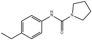 N-(4-ethylphenyl)pyrrolidine-1-carboxamide Struktur