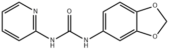 1-(1,3-benzodioxol-5-yl)-3-pyridin-2-ylurea Struktur