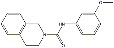 N-(3-methoxyphenyl)-3,4-dihydro-1H-isoquinoline-2-carboxamide Struktur