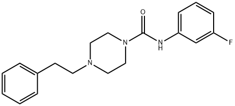 N-(3-fluorophenyl)-4-(2-phenylethyl)piperazine-1-carboxamide Struktur