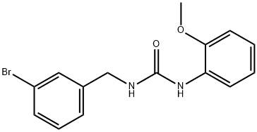 1-[(3-bromophenyl)methyl]-3-(2-methoxyphenyl)urea Struktur