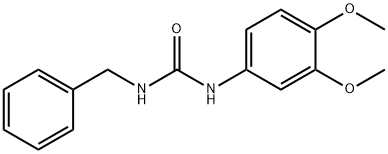 1-benzyl-3-(3,4-dimethoxyphenyl)urea Struktur