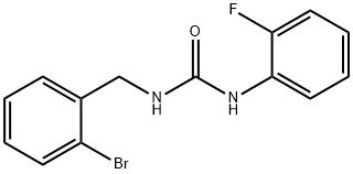 1-[(2-bromophenyl)methyl]-3-(2-fluorophenyl)urea Struktur