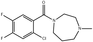 (2-chloro-4,5-difluorophenyl)-(4-methyl-1,4-diazepan-1-yl)methanone Struktur