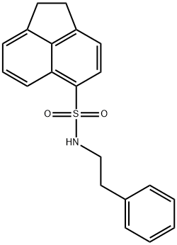 N-(2-phenylethyl)-1,2-dihydroacenaphthylene-5-sulfonamide Struktur